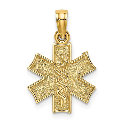 14k Yellow Gold Medical Jewelry Symbol Charm