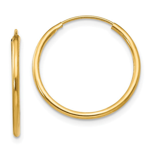 14k Yellow Gold Madi K Endless Hoop Earrings