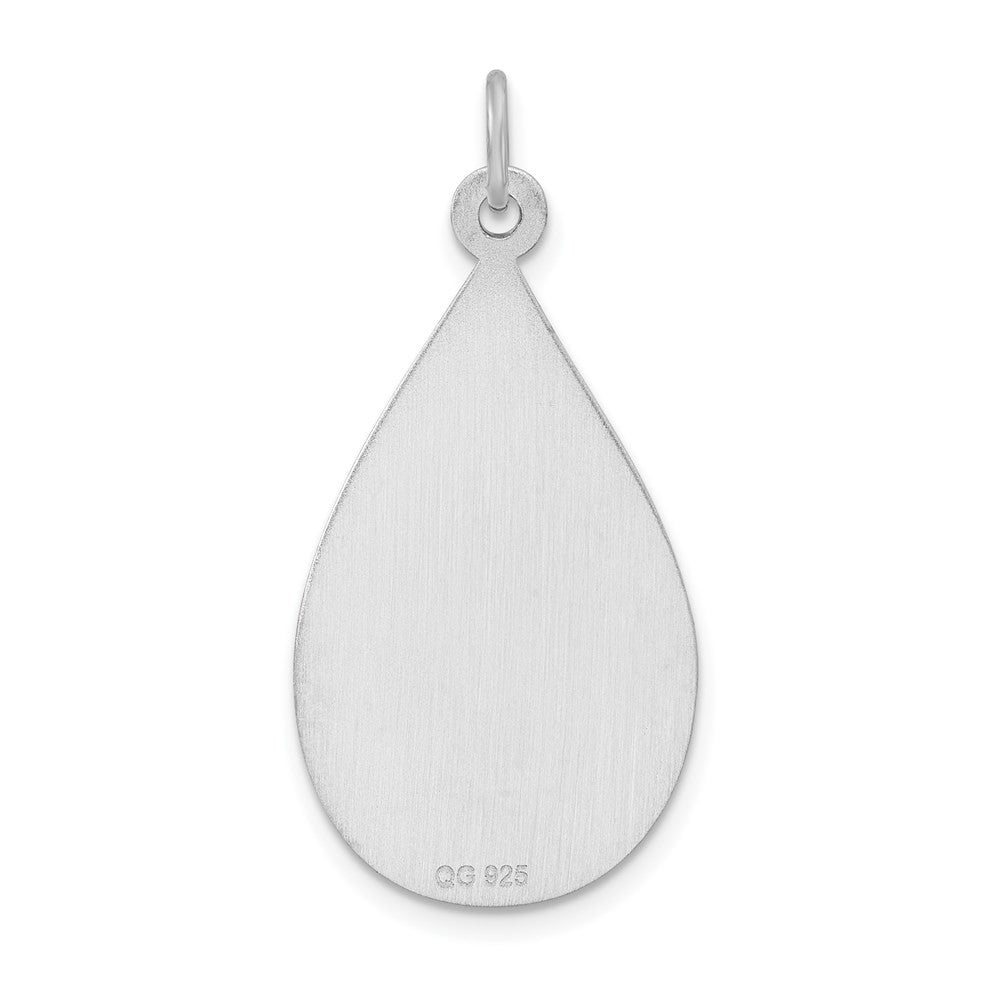 Sterling Silver Rhodium-plated Medical Jewelry Pendant