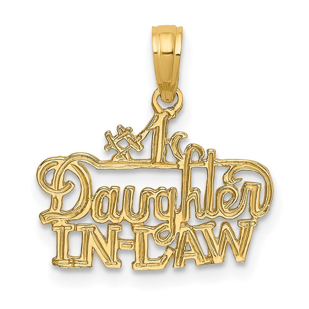 14k Yellow Gold #1 DAUGHTER-IN-LAW Charm
