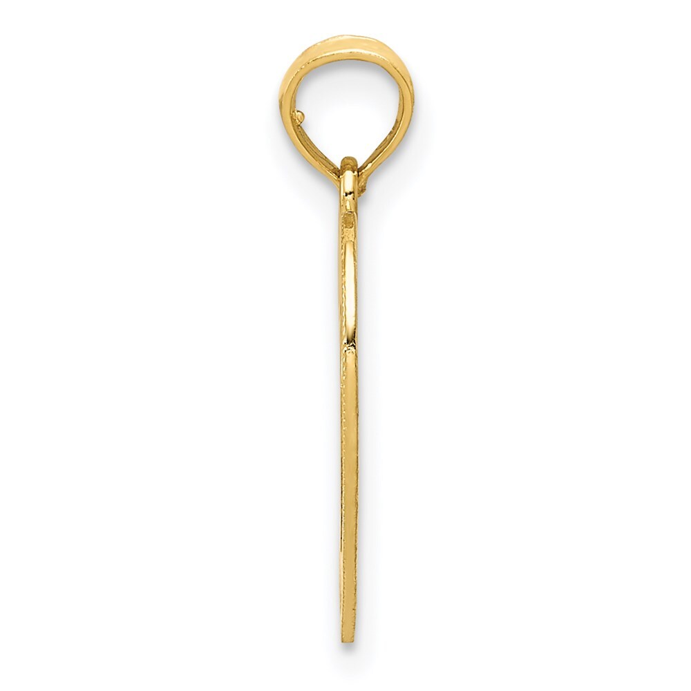 14k Yellow Gold Polished Heart Pendant for Women