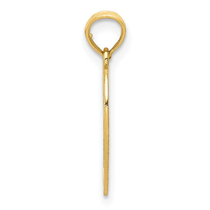 14k Yellow Gold Polished Heart Pendant for Women