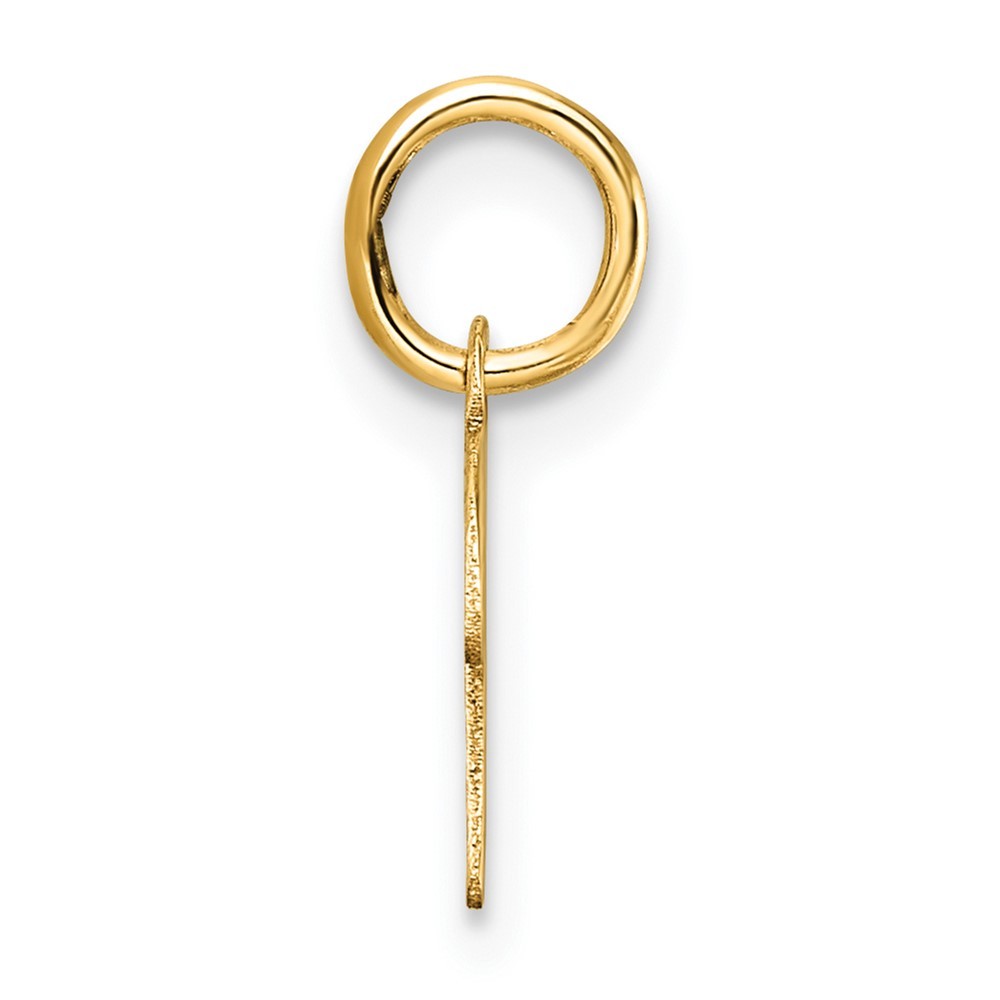 14k Yellow Gold Uppercase Letter K Initial Charm