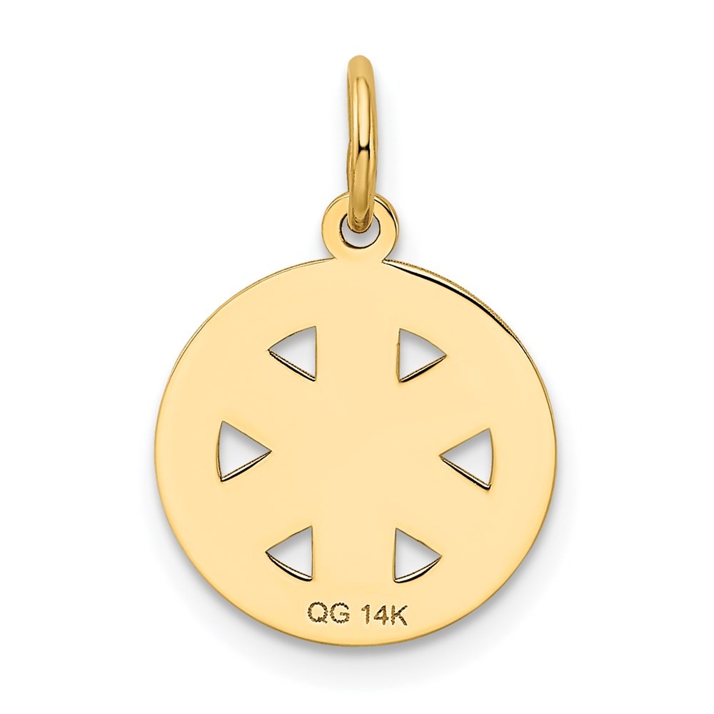 14k Yellow Gold Small PARAMEDIC Medical Charm Pendant