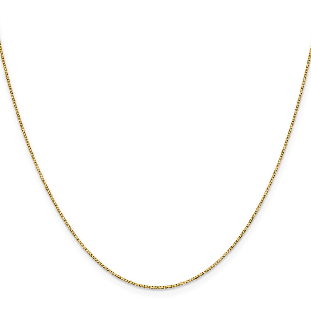 18K Yellow Gold 16 inch .7mm Box Chain Necklace