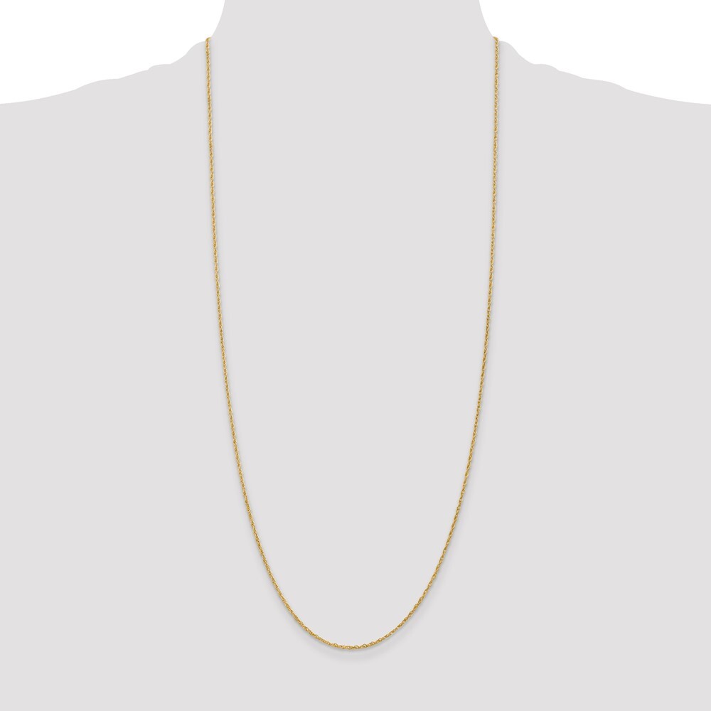 14k Yellow Gold 30 inch 1.3 Heavy Baby Rope with Lobster Clasp Chain