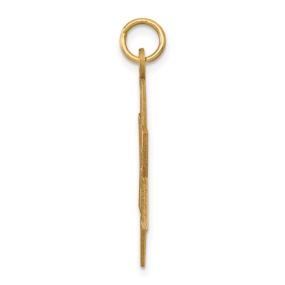 14k Yellow Gold Laser Designed Star of David Pendant