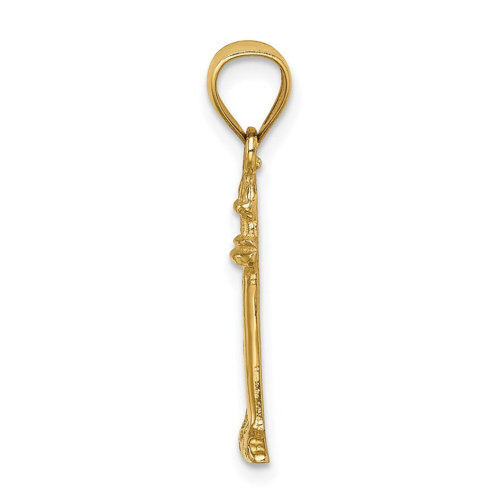 14k Yellow Gold Lighthouse Pendant