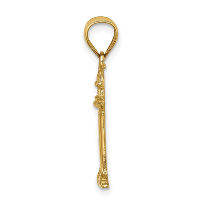 14k Yellow Gold Lighthouse Pendant