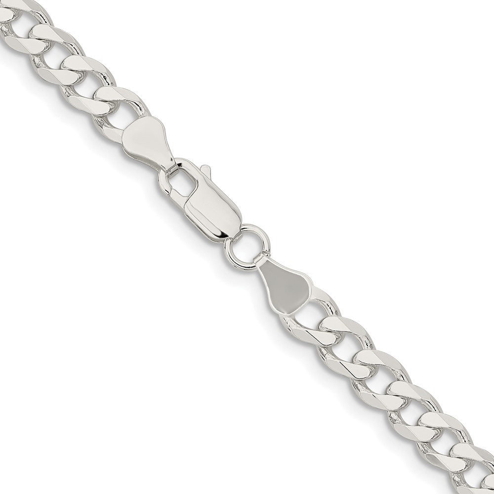 Sterling Silver 6.5mm Curb Chain Necklace