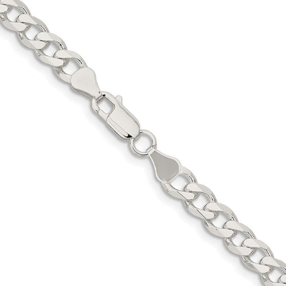 Sterling Silver 6.5mm Curb Chain Necklace