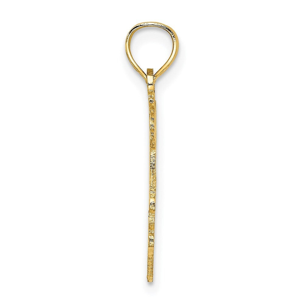 14k Yellow Gold #1 NIECE in Heart Charm Pendant for Women