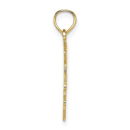 14k Yellow Gold #1 NIECE in Heart Charm Pendant for Women