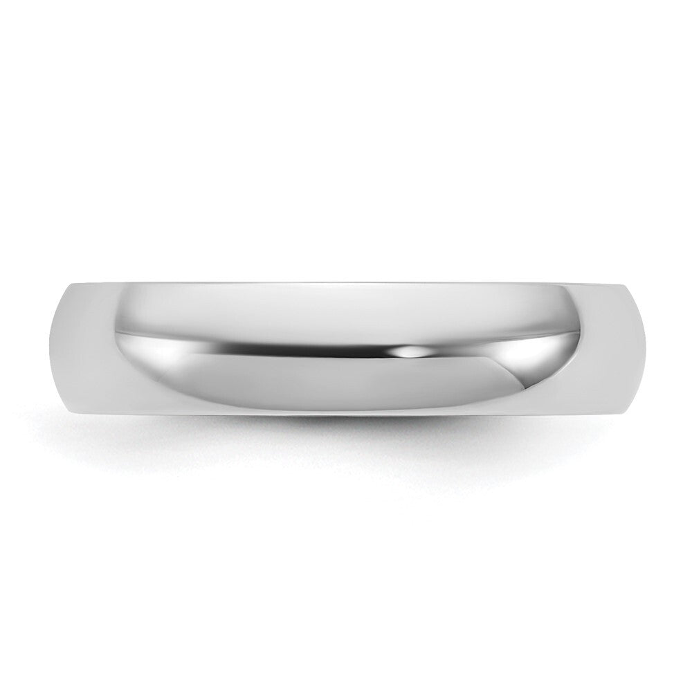 14k White Gold 4.5mm LTW Comfort Fit Band Size 8
