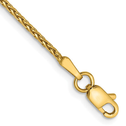 14k Yellow Gold 7 inch 1.5mm Diamond-cut Parisian Wheat Bracelet