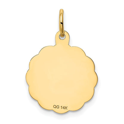 14k Yellow Gold GRADUATION DAY Charm Pendant for Women