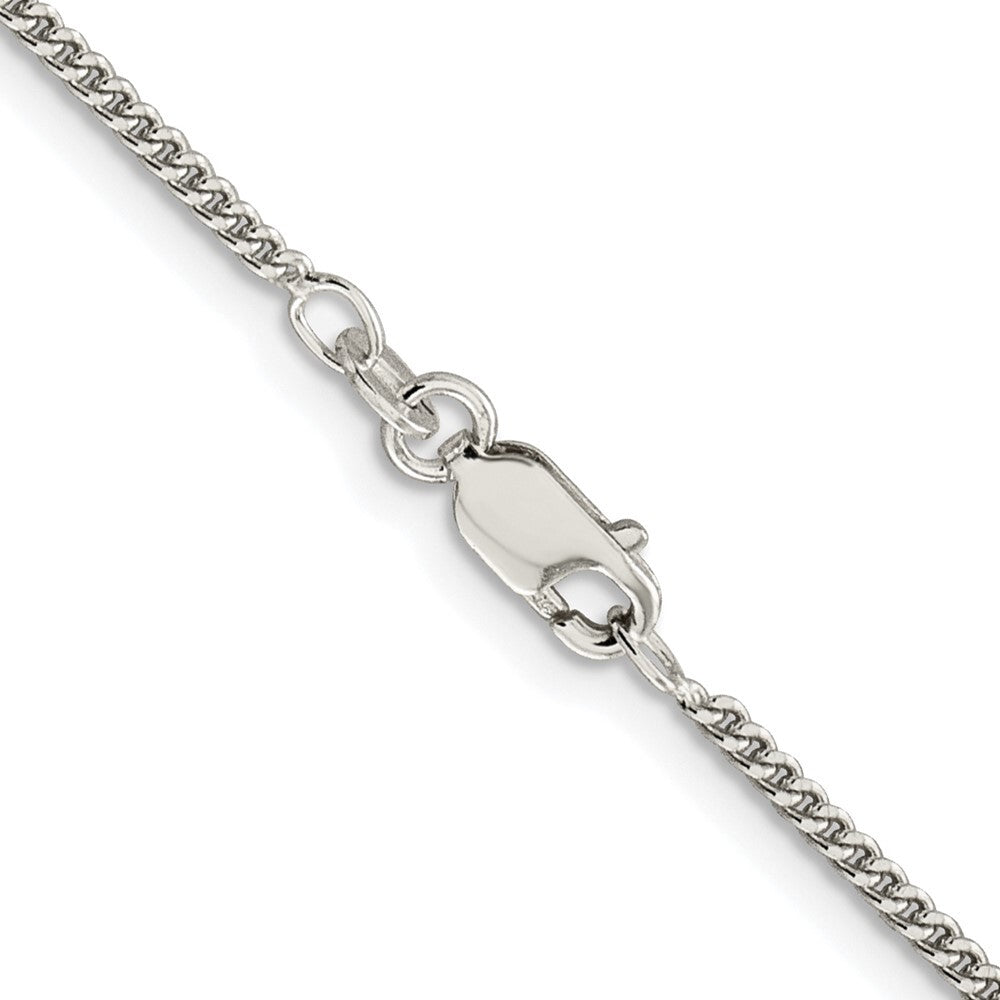 Sterling Silver Rhodium-plated 1.75mm Curb Chain