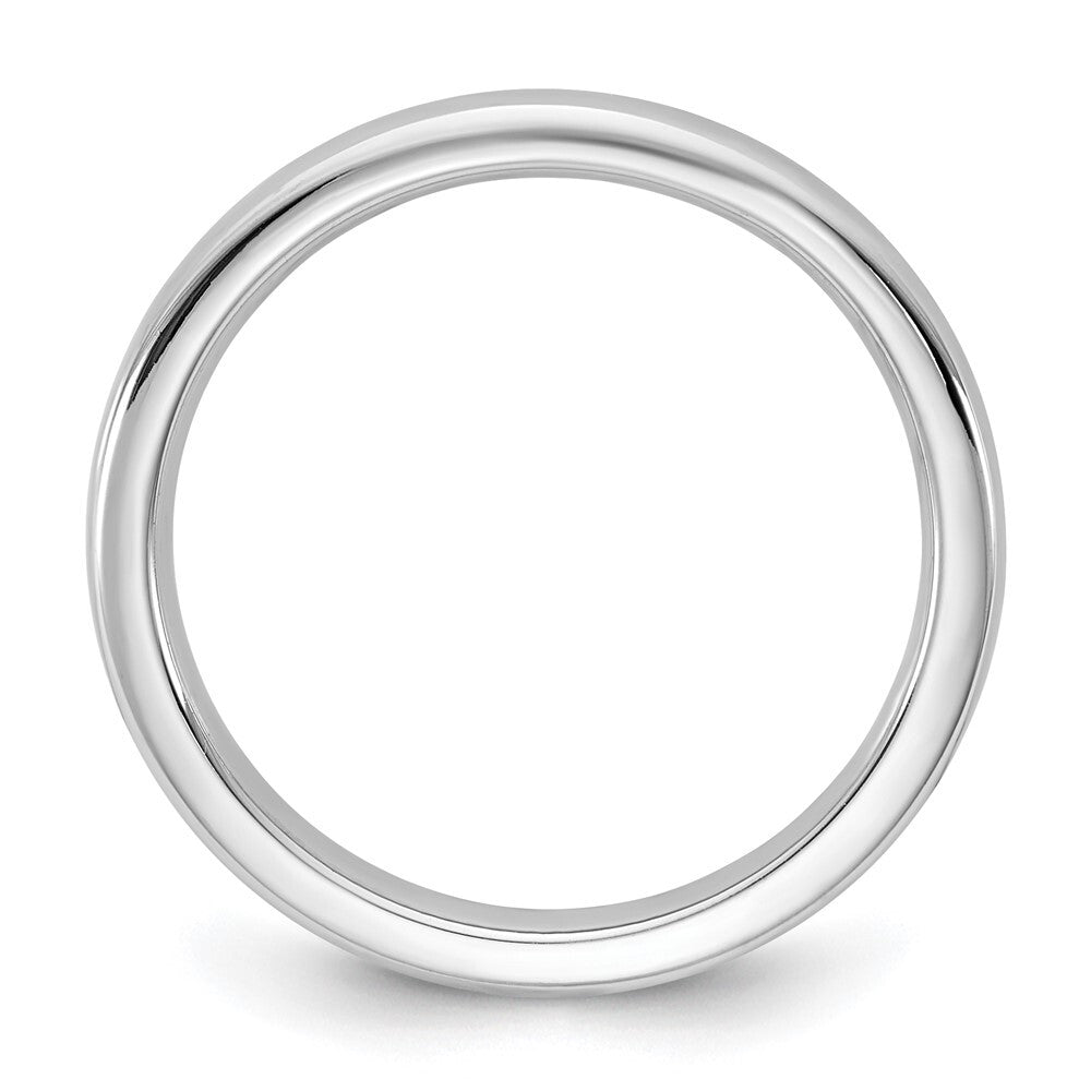 14k White Gold 2.5mm European Comfort Fit Band Size 8