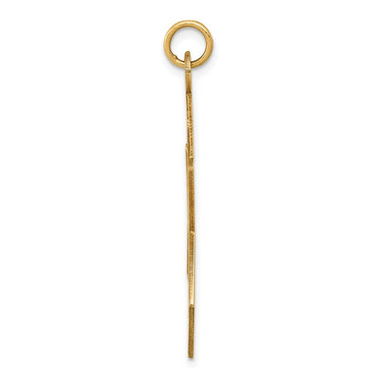 14k Yellow Gold Laser Designed Star of David Pendant