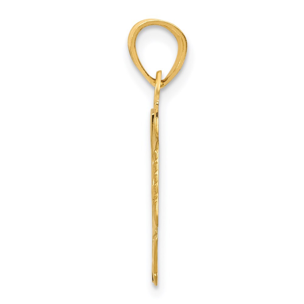 14k Yellow Gold #1 Soccer Ball With Cleats Pendant for Women