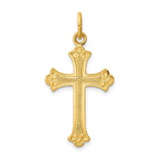 Sterling Silver & 24k Gold -plated Cross Pendant Holiday Gift for Women