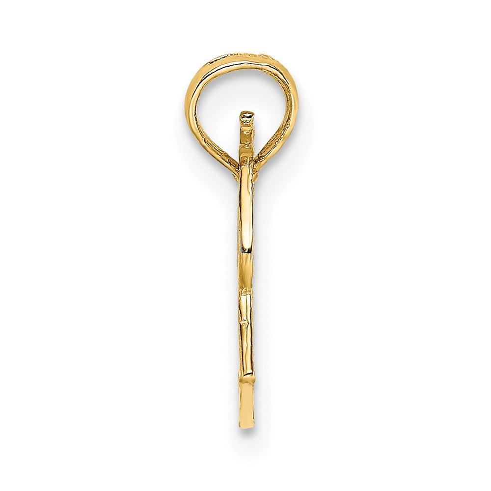 14k Yellow Gold Megaphone with Handle Charm