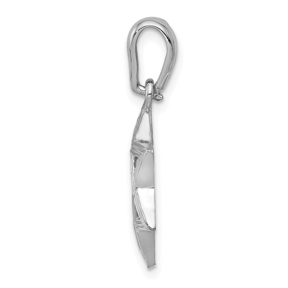 14k White Gold Star Of David Pendant for Women