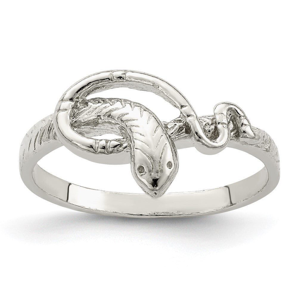 Sterling Silver Snake Ring Size 6