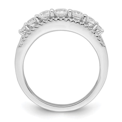 Sterling Silver Rhodium plated CZ Ring Size 6