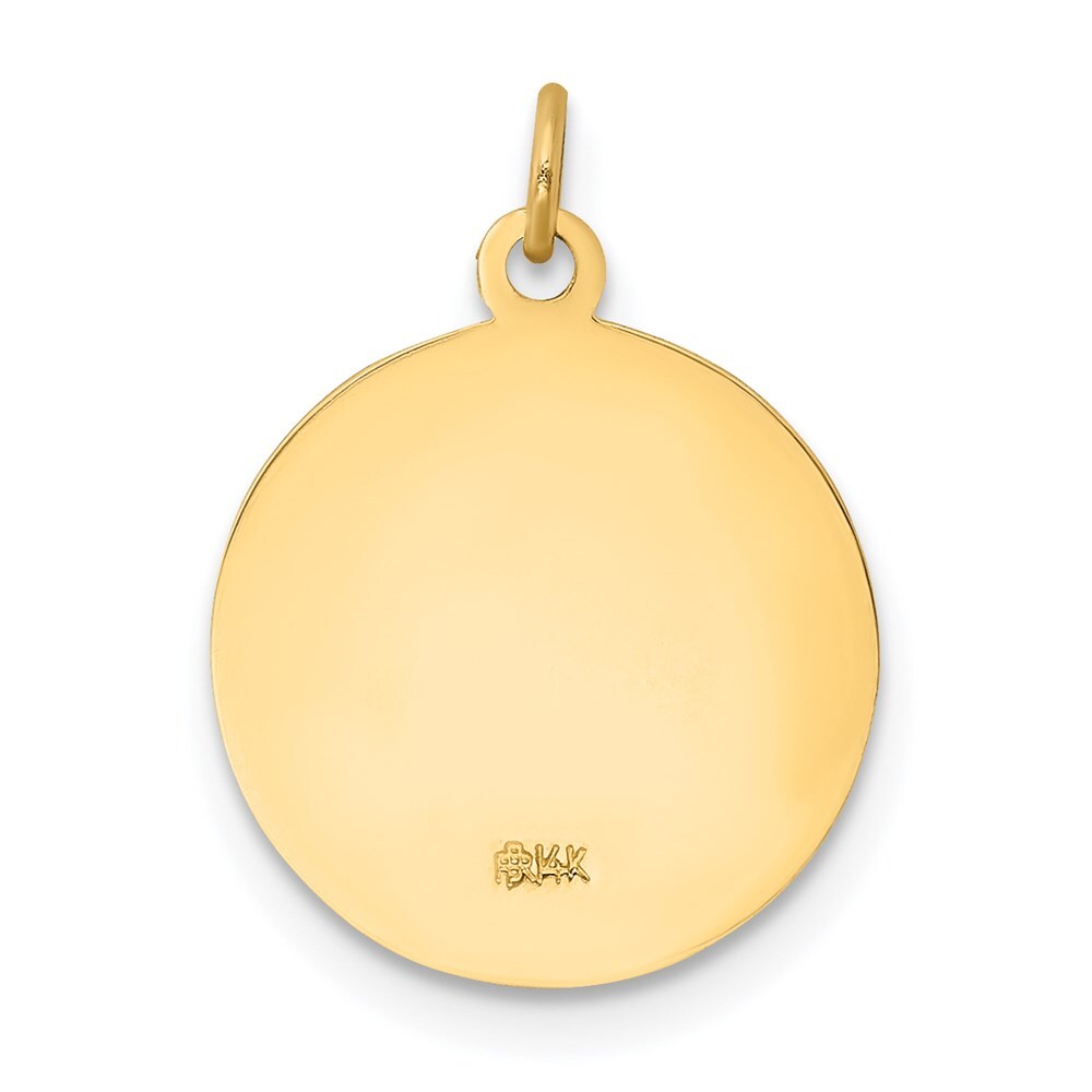 14k Yellow Gold First Holy Communion Charm Pendant for Women