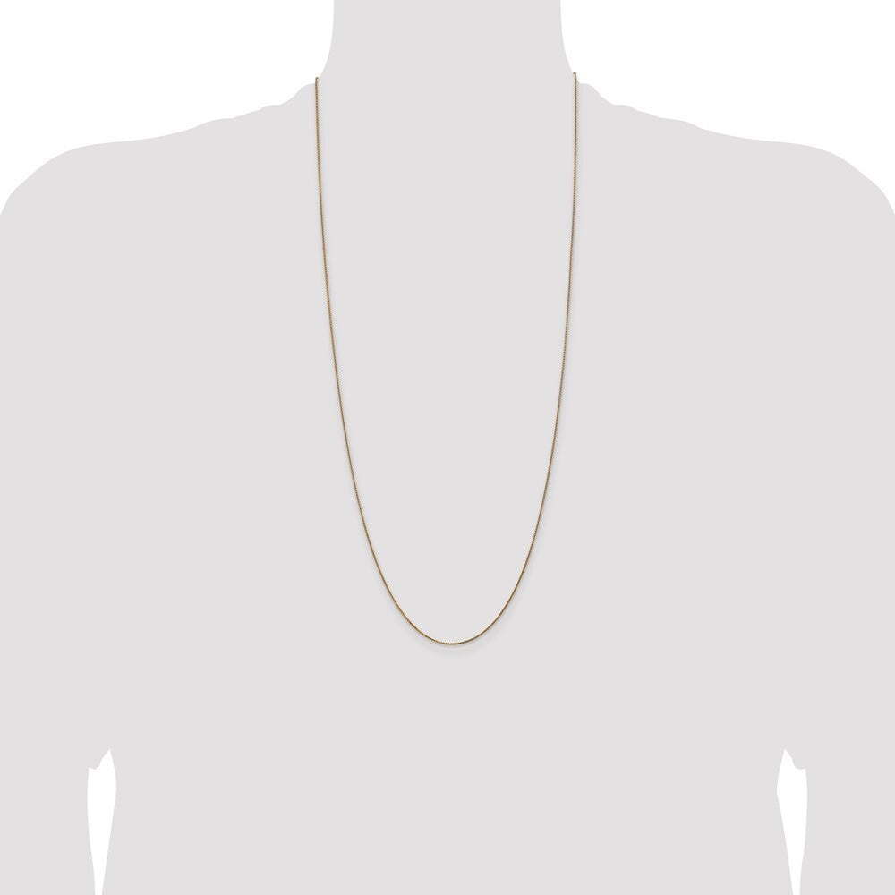 14k Yellow Gold 30 inch 1.05mm Diamond-cut Spiga with Spring Ring Clasp Chain