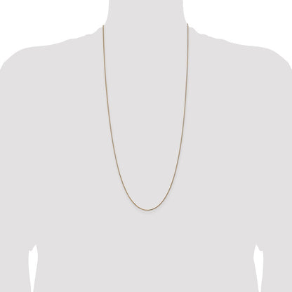 14k Yellow Gold 30 inch 1.05mm Diamond-cut Spiga with Spring Ring Clasp Chain