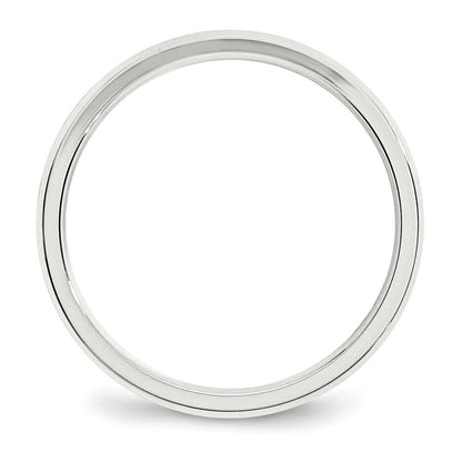 Sterling Silver 3mm Beveled Edge Size 10 Band Ring