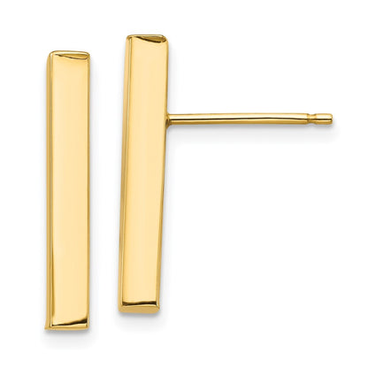 14k Yellow Gold Polished 3mm Stud Earrings Gift for Women