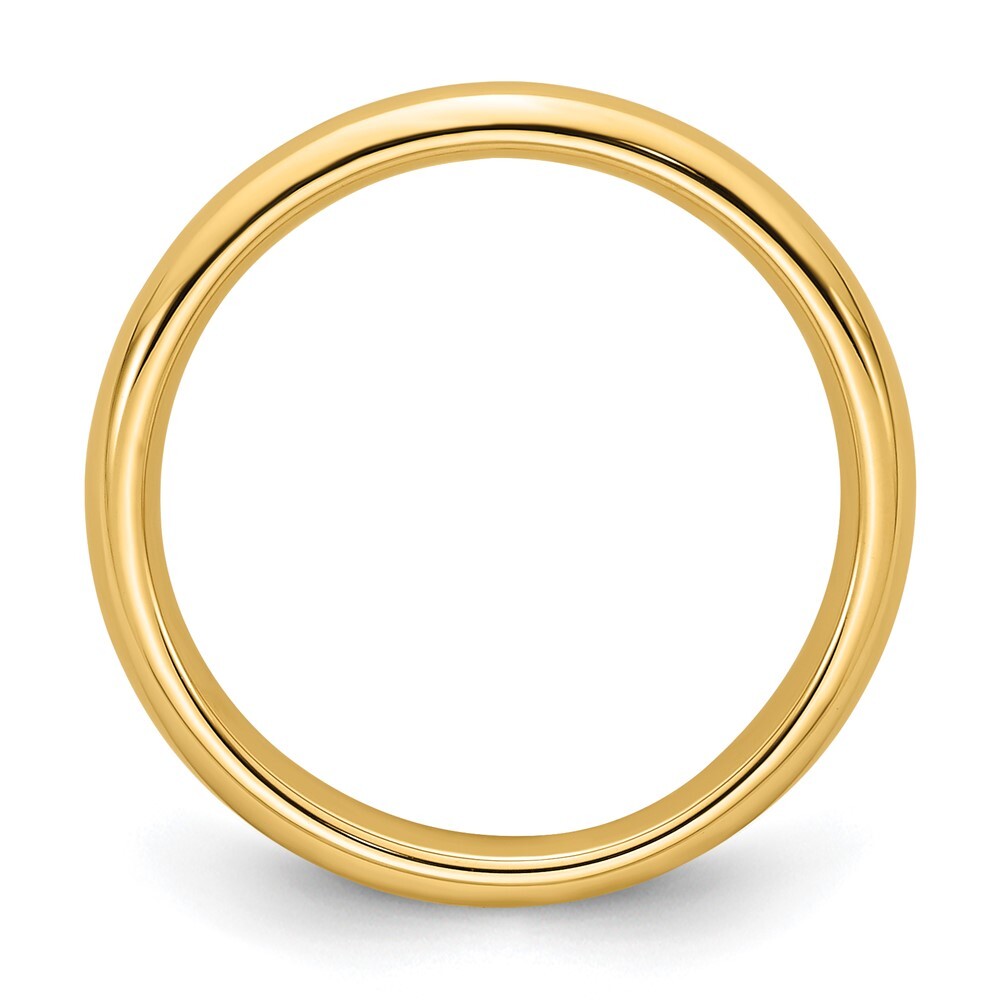 14K Yellow Gold Yellow Gold 3mm Standard Weight Comfort Fit Wedding Band Size 5