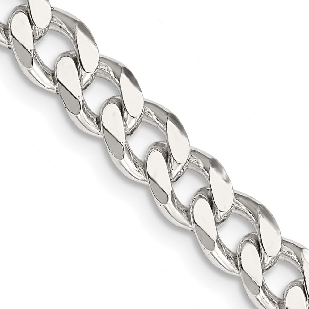 Sterling Silver 6.5mm Curb Chain Necklace