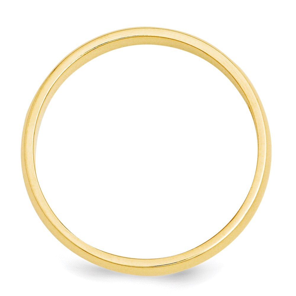 14K Yellow Gold Yellow Gold 3mm Half-Round Wedding Band Size 11