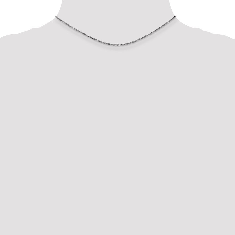 14K White Gold 14 inch 1.7mm Ropa with Lobster Clasp Chain Necklace