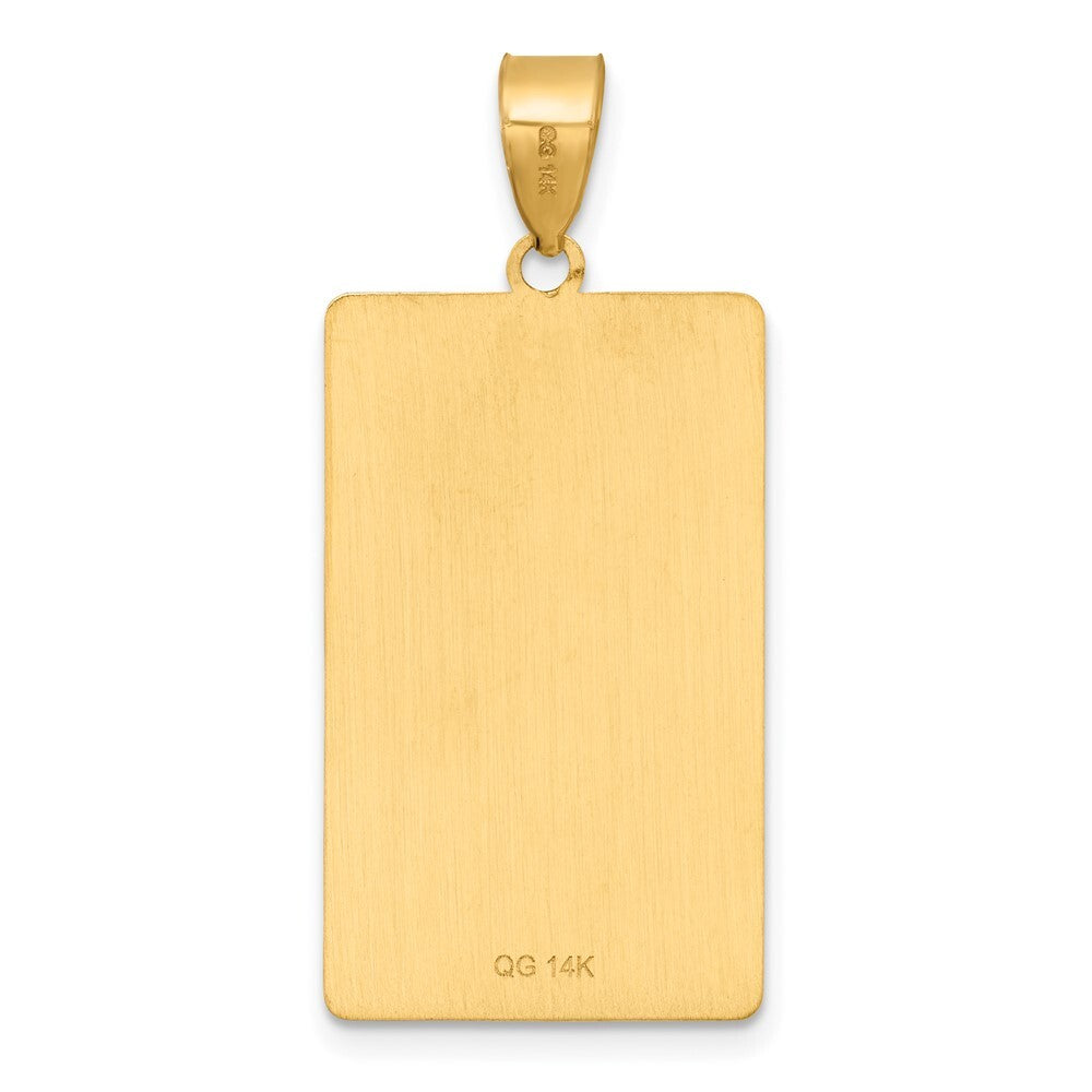 14k Yellow Gold The Tower Tarot Card Pendant for Women