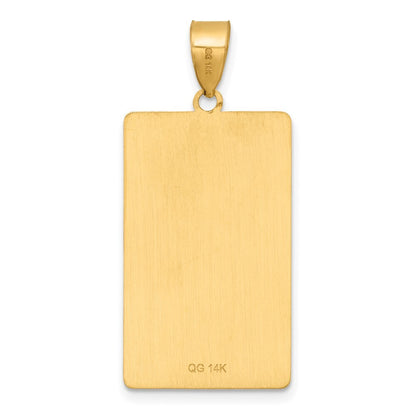 14k Yellow Gold The Tower Tarot Card Pendant for Women