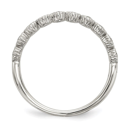 Sterling Silver Cubic Zirconia Ring Size 6