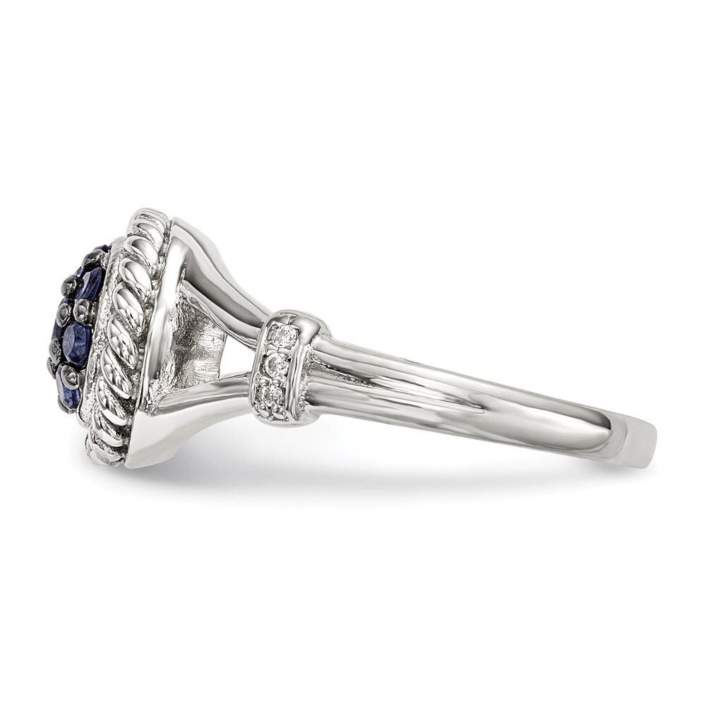 Sterling Silver Cubic Zirconia Ring Size 6