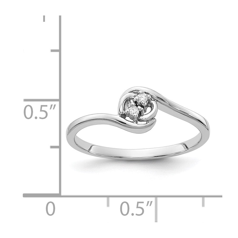 14k White Gold AA Diamond ring