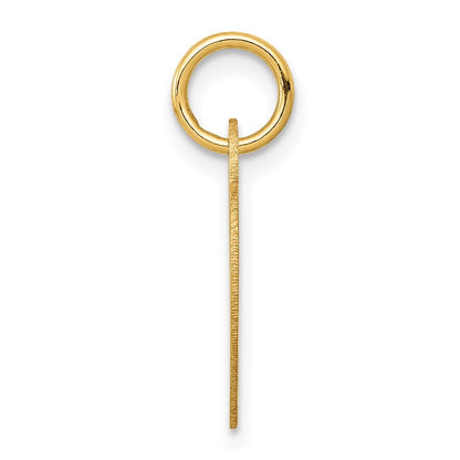 14k Yellow Gold Small Engravable Heart Charm
