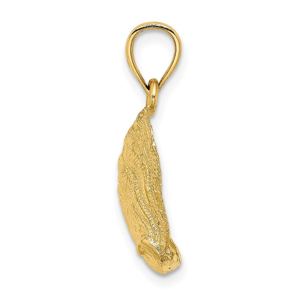 14k Yellow Gold Abalone Shell Charm Pendant for Women