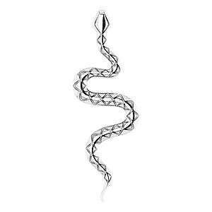 14k White Gold 19.5x6.7 mm Snake Pendant Perfect Gift Gift for Women