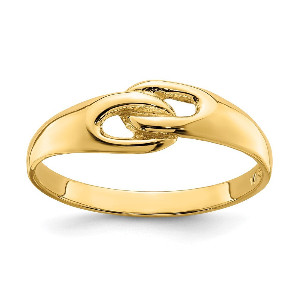 14K Yellow Gold Free Form Knot Ring