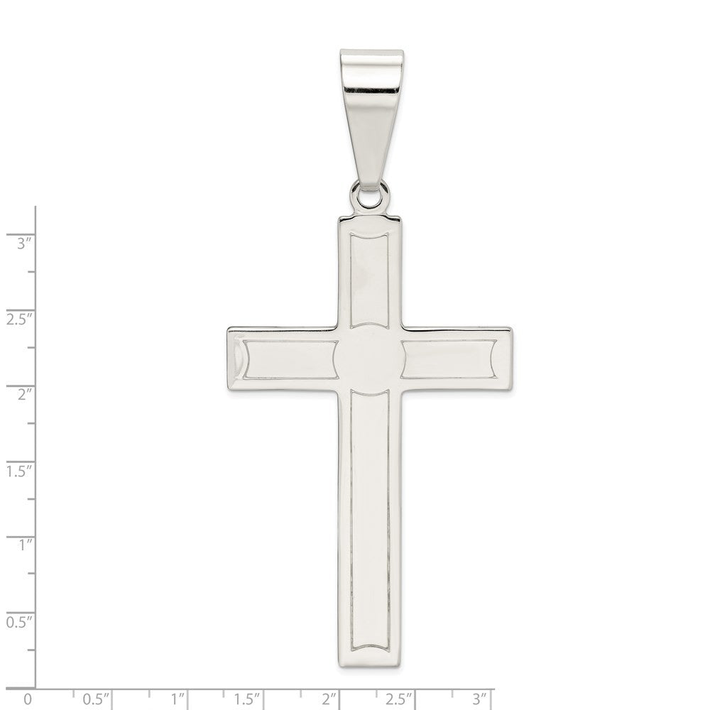 Sterling Silver Polished Cross Pendant