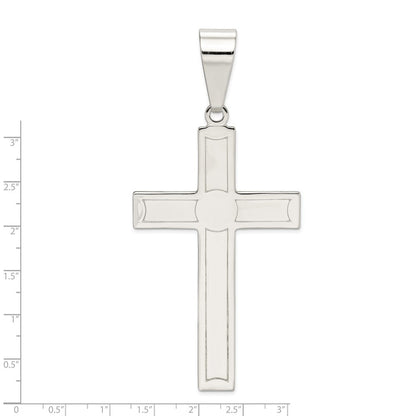 Sterling Silver Polished Cross Pendant