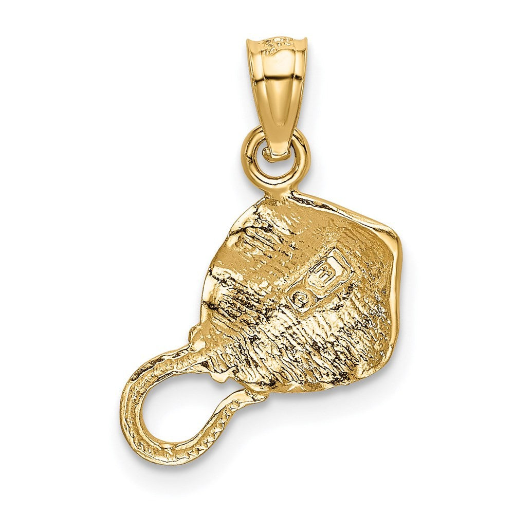 14k Yellow Gold Stingray Pendant